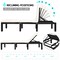 Patio Rattan Lounge Chair Chaise Couch Cushioned Height Adjustable